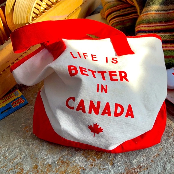 3/$45 tote bag, canadian life, life is good, - Picture 5 of 5